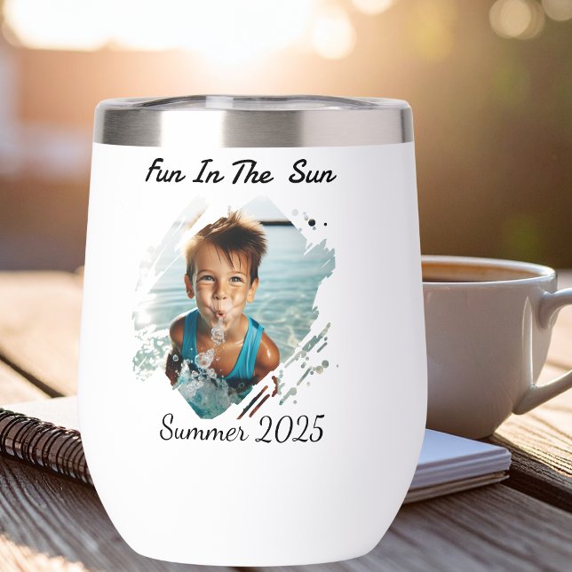 Botella de agua personalizada de diversión de vera (Personalize this Tumbler add your photo and a few words!)