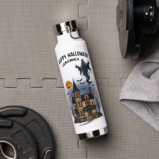 Botella de agua personalizada de fantasma de Hallo