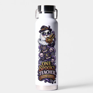 Botella de agua personalizada de fantasma de profe