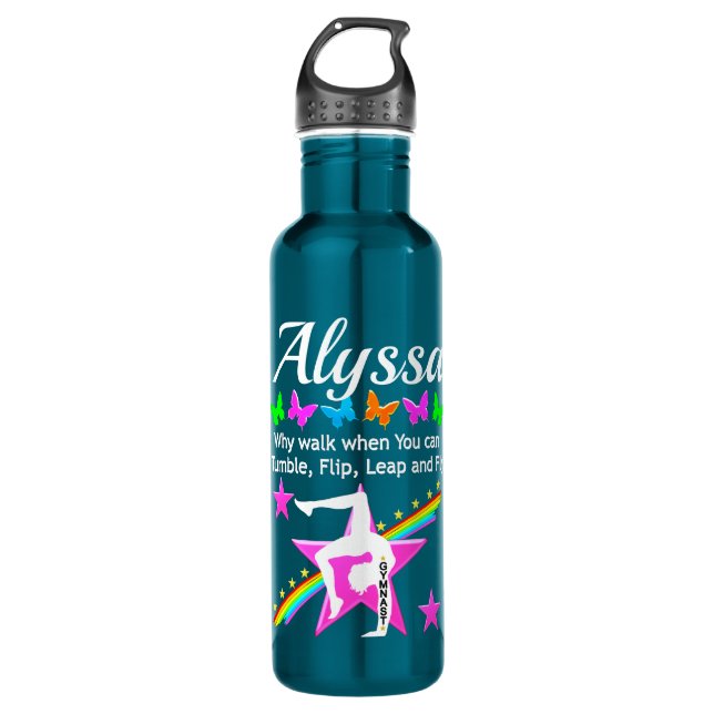 BOTELLA DE AGUA PERSONALIZADA DE GIMNASIA DE TUMBL (Anverso)