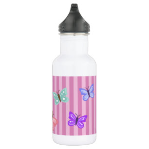 Botella de agua personalizada de la mariposa