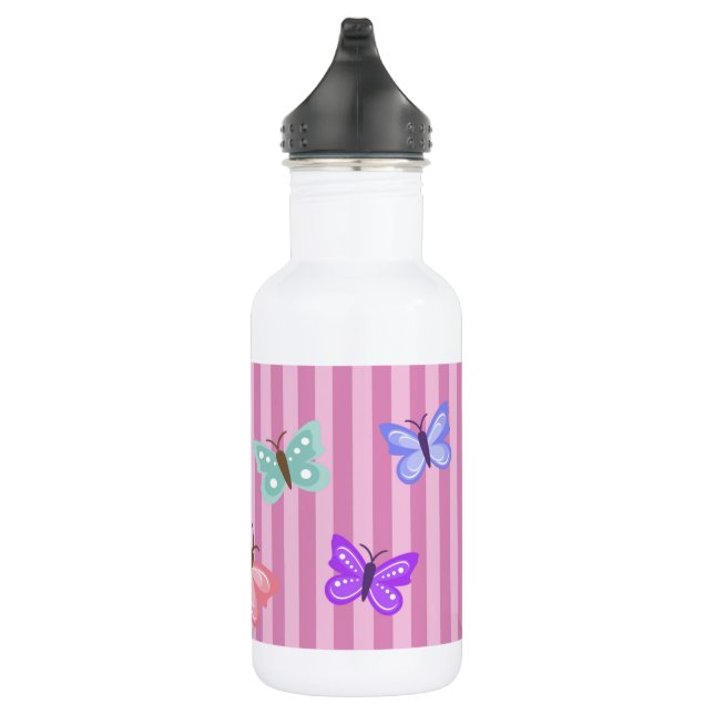 Botella de agua personalizada de la mariposa (Derecha)