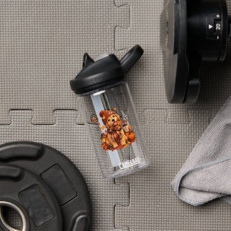 Botella de agua personalizada de otoño para perros