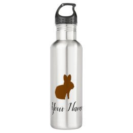 Botella de agua personalizada del conejito