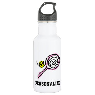 Botella de agua personalizada del tenis para los