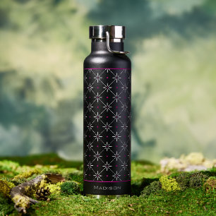 Botella de agua personalizada geométrica moderna