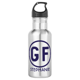 Botella de agua personalizada GF libre del gluten