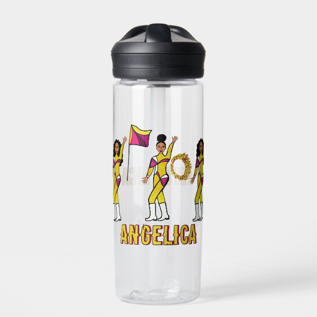 Botella de agua personalizada Gold Pink Blend #2 (Delante)