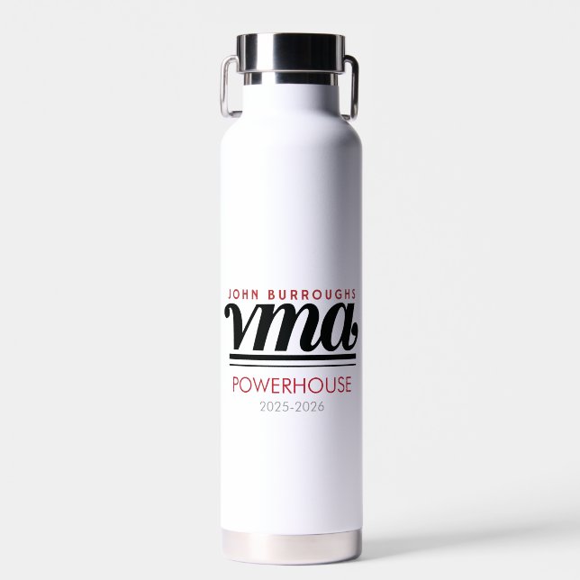 Botella de agua personalizada JBHS VMA con año (Delantero)