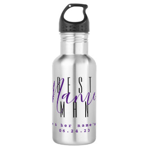 Botella de agua personalizada para el padrino - HA