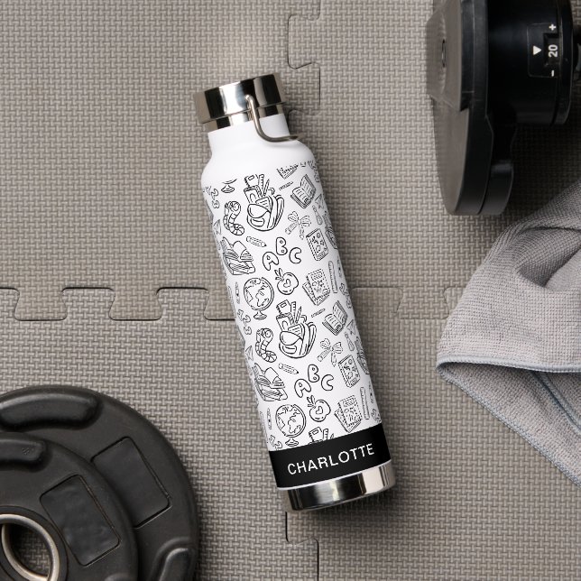 Botella de agua personalizada para maestros con di (Gimnasio)