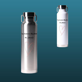 Botella de agua personalizada para maestros de pre