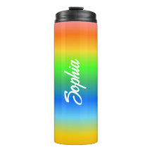 Botella de agua personalizada para niños, colorida