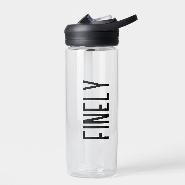Botella de agua personalizada para niños, nombre p (Izquierdo)