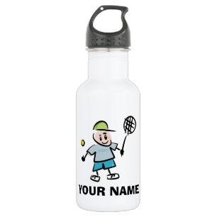 Botella de agua personalizada para tenis para niño
