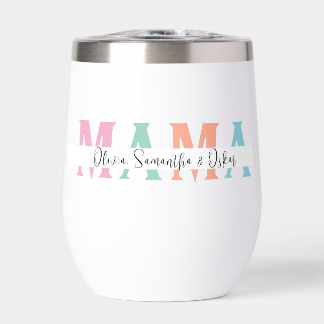 Botella de agua personalizada Pastel MAMA - Person (Frente)
