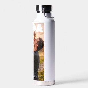Botella de agua personalizada PhotoPop para el Día