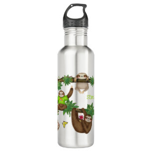botella de agua personalizada Stanley Sloth verde