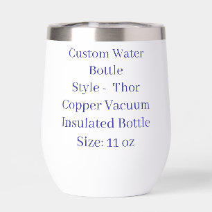 Botella de agua personalizada Thor Copper Vacuum t