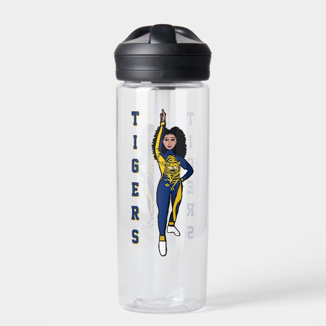 Botella de Agua Personalizada Tigre Dorado 2 (Delante)