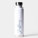 Botella De Agua Personalizado<br><div class="desc">Un nombre simple y lindo personalizado de botella de agua de acero inoxidable. Agrega tu nombre y hazlo tuyo.</div>