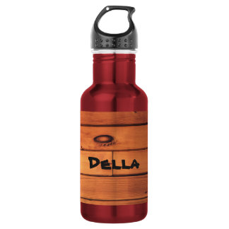 Botella de agua personalizado (18 oz) roja con mar