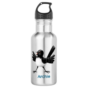 Botella De Agua Personalizado australiano Willie Wagtail personali