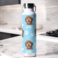 Personalizado azul Amo Paw Impresión Perro Perro E