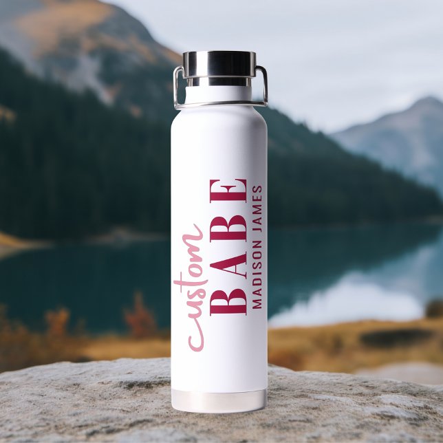 Botella De Agua Personalizado Babe Gracioso Diciendo Nombre Person (Subido por el creador)