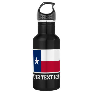 Botella De Agua Personalizado Bandera del Estado de Texas beber bo
