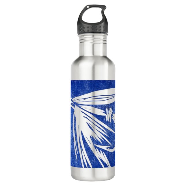 Botella de agua Personalizado "Blue Wet Fly" (Anverso)