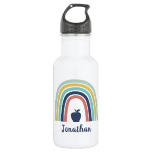 Botella De Agua Personalizado boho moderno fruta de manzana arco i