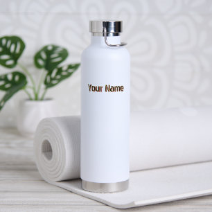 Botella De Agua Personalizado color blanco con moderno diseño pers