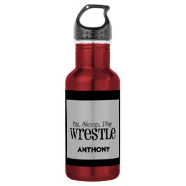 Botella De Agua Personalizado coma, duerma, juegue la botella de