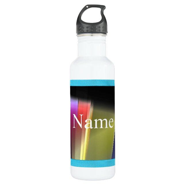 BOTELLA DE AGUA PERSONALIZADO CON COLORES ABSTRACTOS (Anverso)