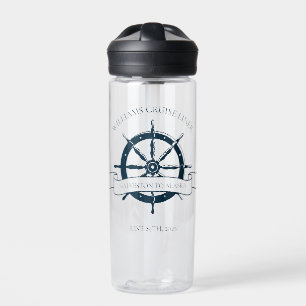 Botella De Agua Personalizado Cruise Ship Nautical Wheepsake