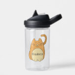 Botella De Agua Personalizado Cute Cat Añadir nombre CamelBak Eddy<br><div class="desc">Un lindo personalizado personalizado. Todos los colores de este gato vector se pueden personalizar y cambiar a cualquier color que desee. Con tu nombre o cualquier texto en el vientre del gato.</div>