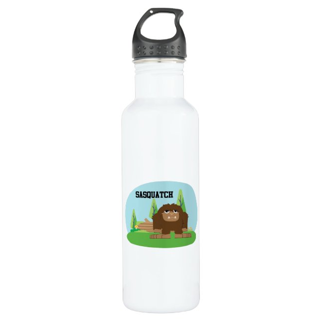Botella De Agua Personalizado Cute Sasquatch (Anverso)