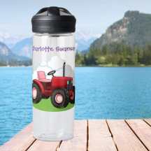 Personalizado de asientos rosados de Tractor Rojo