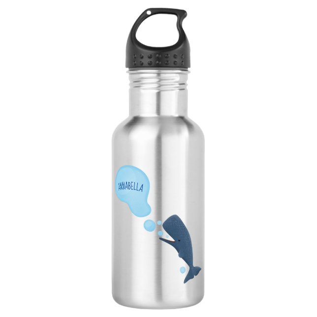 Botella De Agua Personalizado de burbujas de esperma de esperma (Anverso)