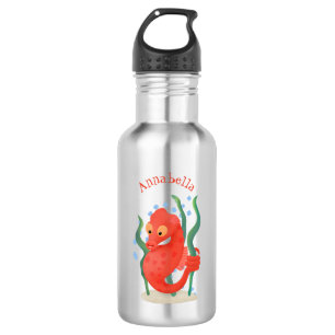 Botella De Agua Personalizado de caballitos de mar de pepino