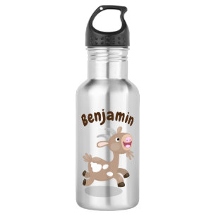 Botella De Agua Personalizado de cabra alegre