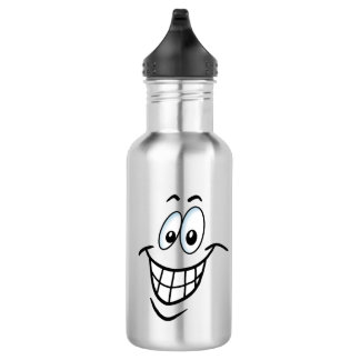 Botella De Agua Personalizado de caras sonrientes