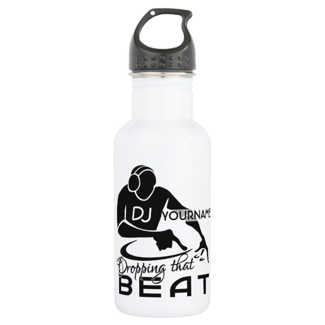 Botella De Agua Personalizado de DJ (Anverso)