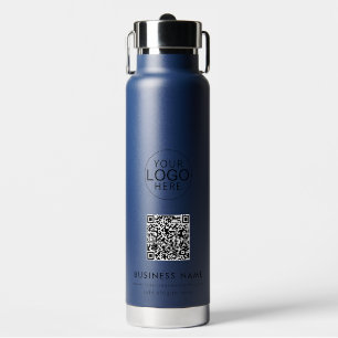 Botella De Agua Personalizado de empleados de código QR de logotip