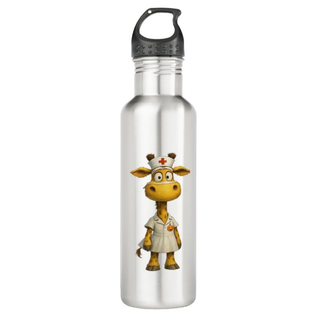 Botella De Agua Personalizado de enfermería de Giraffe - Héroe de  (Anverso)