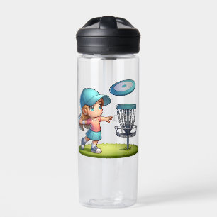 Botella De Agua Personalizado de golf Cute Girl Disc Personalizado