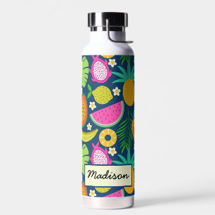 Botella De Agua Personalizado de la piña tropical de la sandía de
