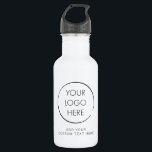 Botella De Agua Personalizado de logotipos básicos, negocios o mar<br><div class="desc">Añada su logotipo y texto para crear una botella de agua personalizado para su negocio o evento. Estas botellas son excelentes para marketing y promociones.</div>
