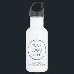 Botella De Agua Personalizado de logotipos básicos, negocios o mar<br><div class="desc">Añada su logotipo y texto para crear una botella de agua personalizado para su negocio o evento. Estas botellas son excelentes para marketing y promociones.</div>